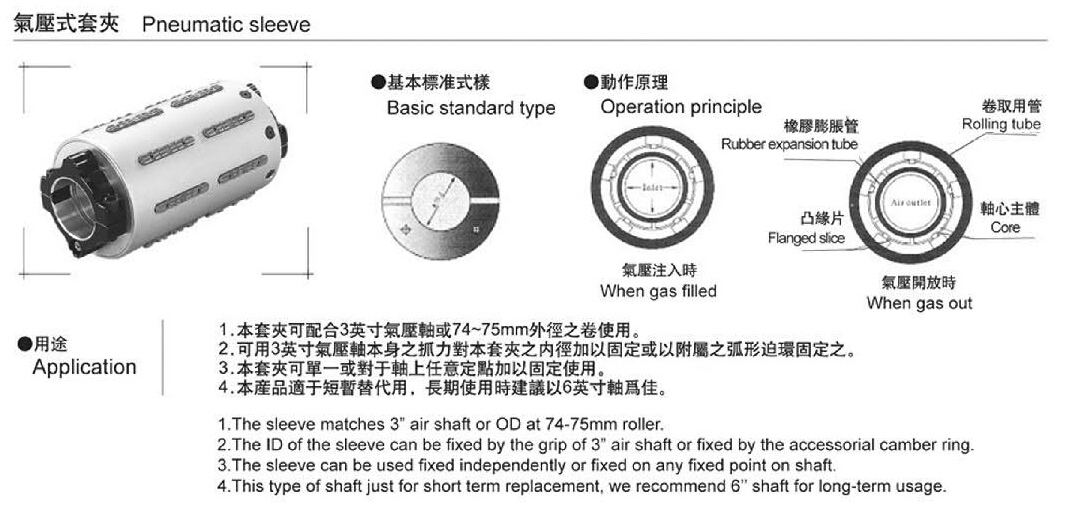 气胀套夹参数 气胀套夹参数